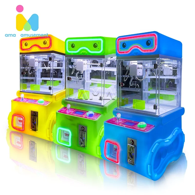 AMA Lovely Mini Claw Crane Machine Coin Operated Arcade Game mini claw machine toys  for Amusement Use