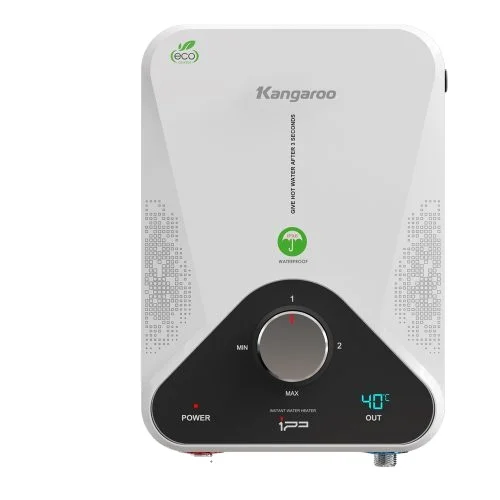 Instant water heater for kitchen and bathroom hotel home with booster pump 55 celsius 4000w customizable Made in Vietnam