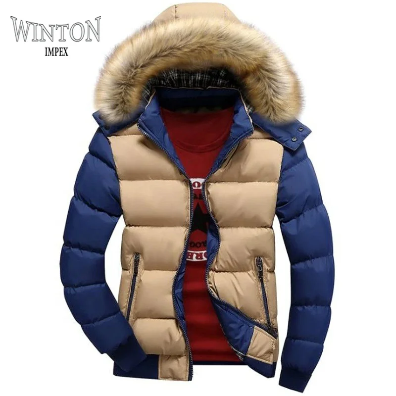 2021 OEM Мужская парка пальто большого размера одежда зимнее пузырьковое с капюшоном из искусственного меха зимняя теплая Толстая ветрозащитная куртка