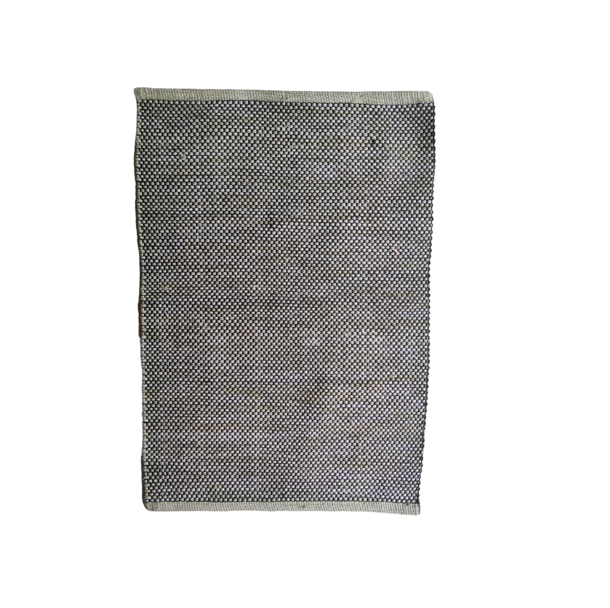 Luxury Pet Yarn Cotton Rugs Hand Woven Abstract Pattern Carpets Hotel Playroom Kids Exercise Elegant Floor Area Bathroom Kitchen