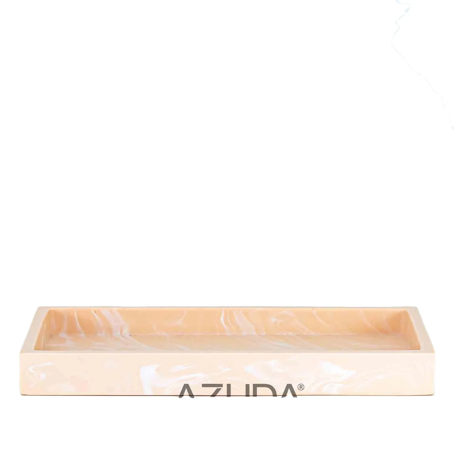 
AZUDA_Orange Marble Effect Resin Vanity Tray 