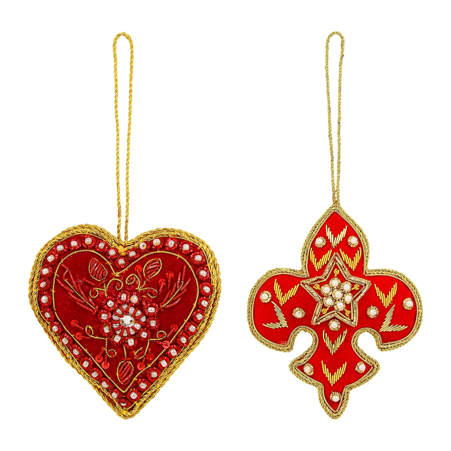 Бархатные рождественские украшения ручной работы с вышитыми бусинами орнамент носки Санты жираф слон хижина оптовая продажа