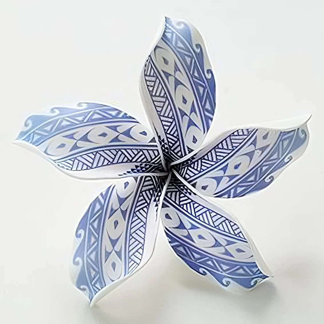 Premium Handmade Plastic Hairgrip Accessory Stylish Fashionable Plumeria Frangipani Foam Flower Hair Clips Pack 100 Pieces