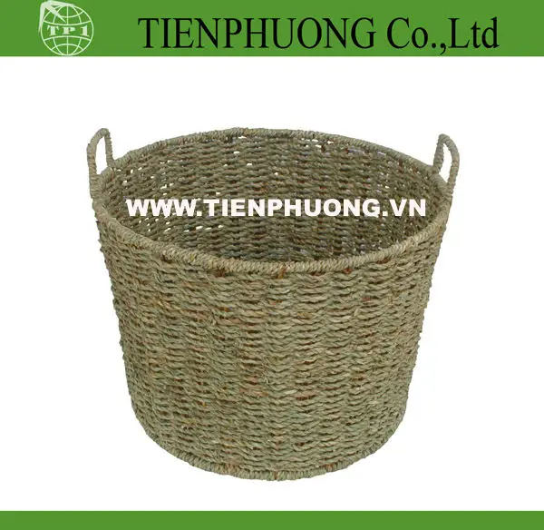 Vietnam Eco-friendly Woven bamboo storage basket/ Bamboo Laundry basket handicraft
