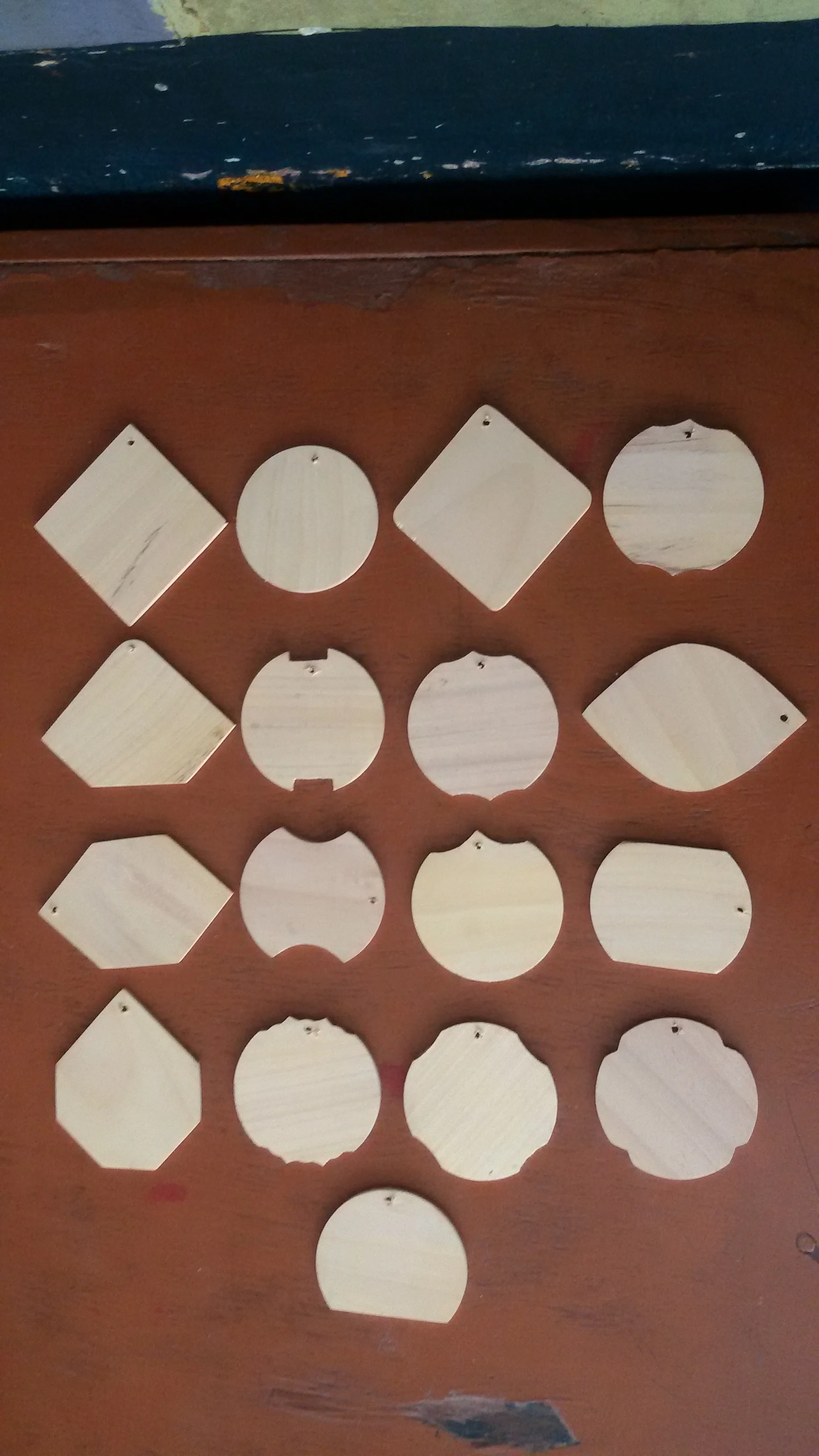 Decorative Wooden Tag / Label  Wooden Clothing Level Printed Wooden Tags Customize Brand Label Wholesale