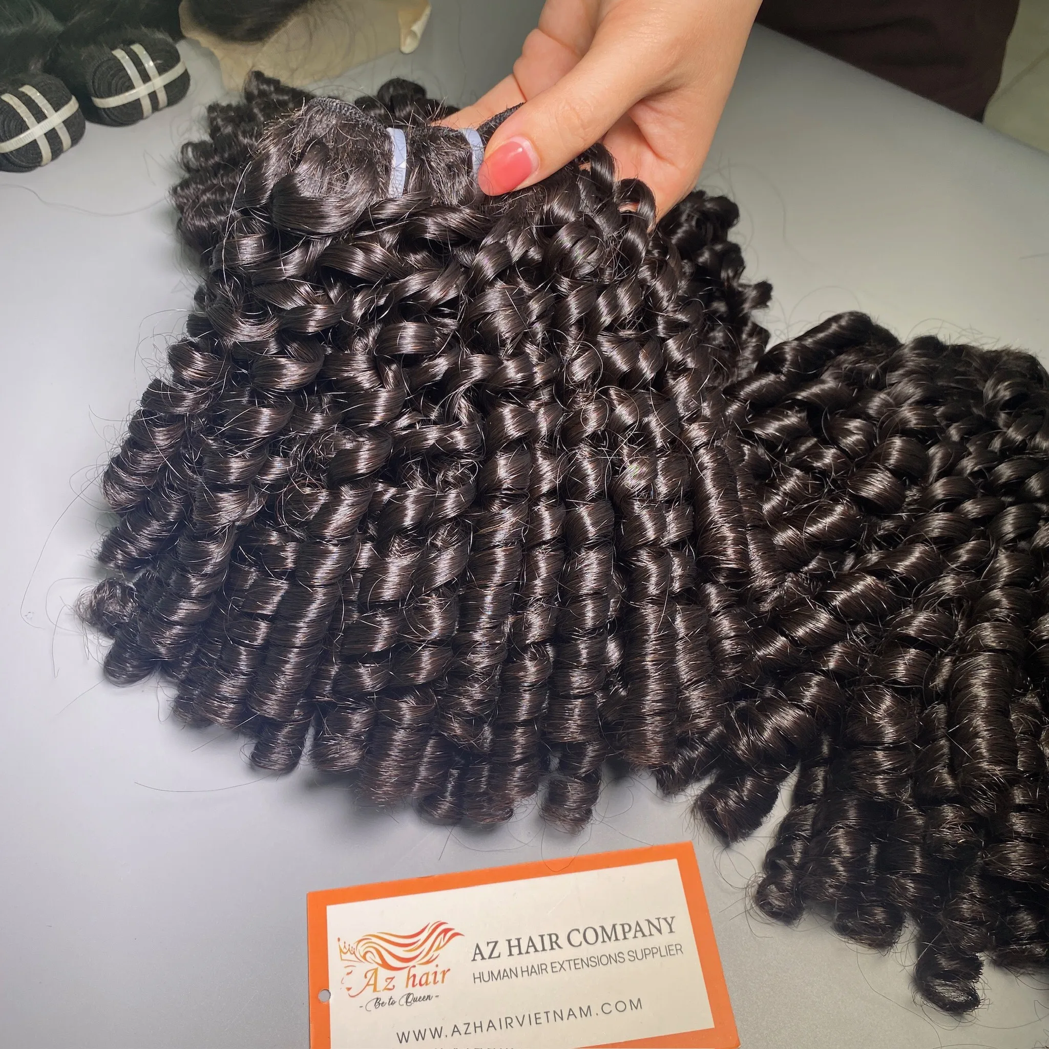 Pixie Curl  With Closure Natural Black Hot Selling African Market 100% Original Virgin Vietnamese Human Hair