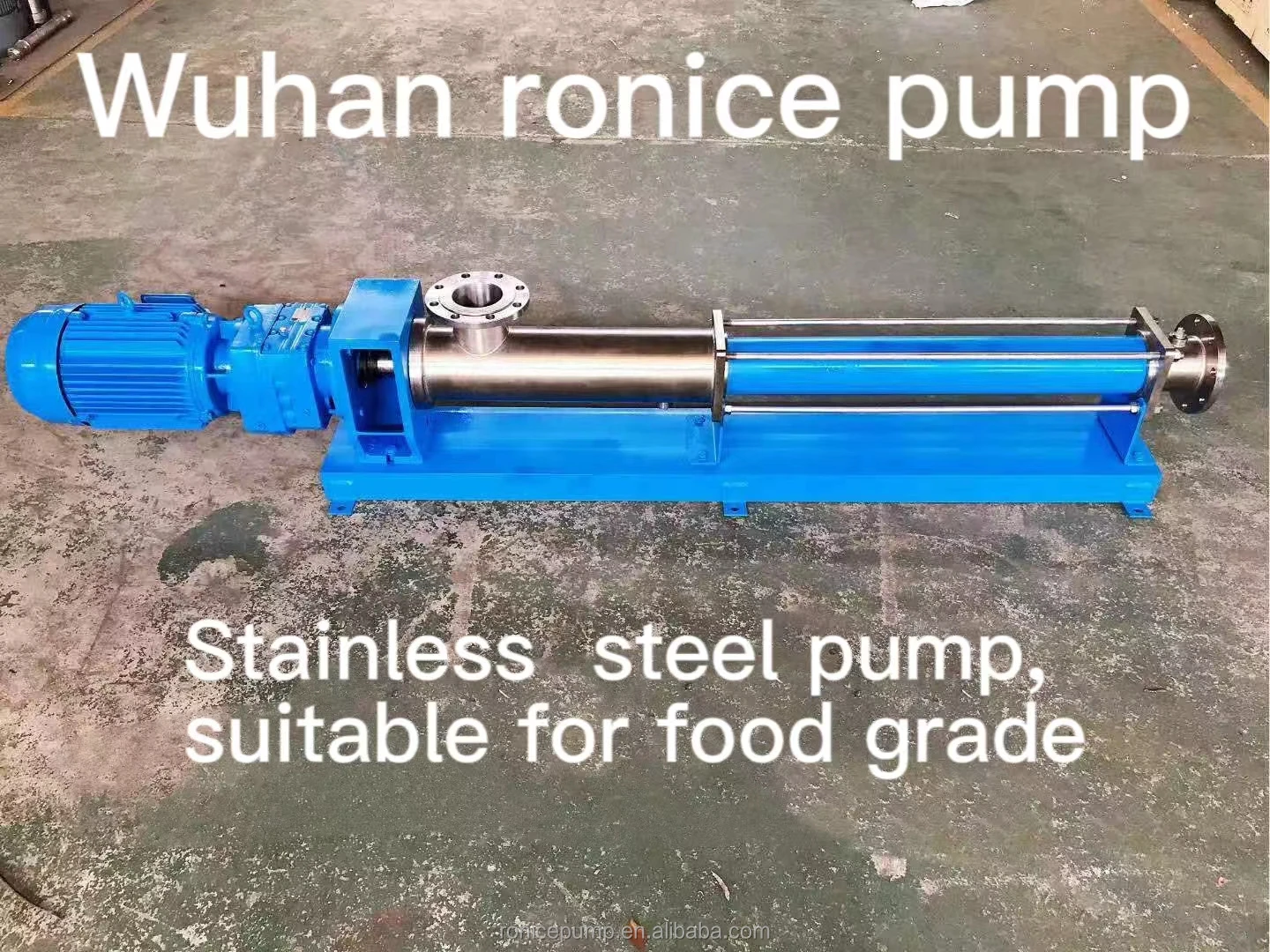 Поддерживающий одновинтовой насос высокого и низкого давления для обработки пищевых