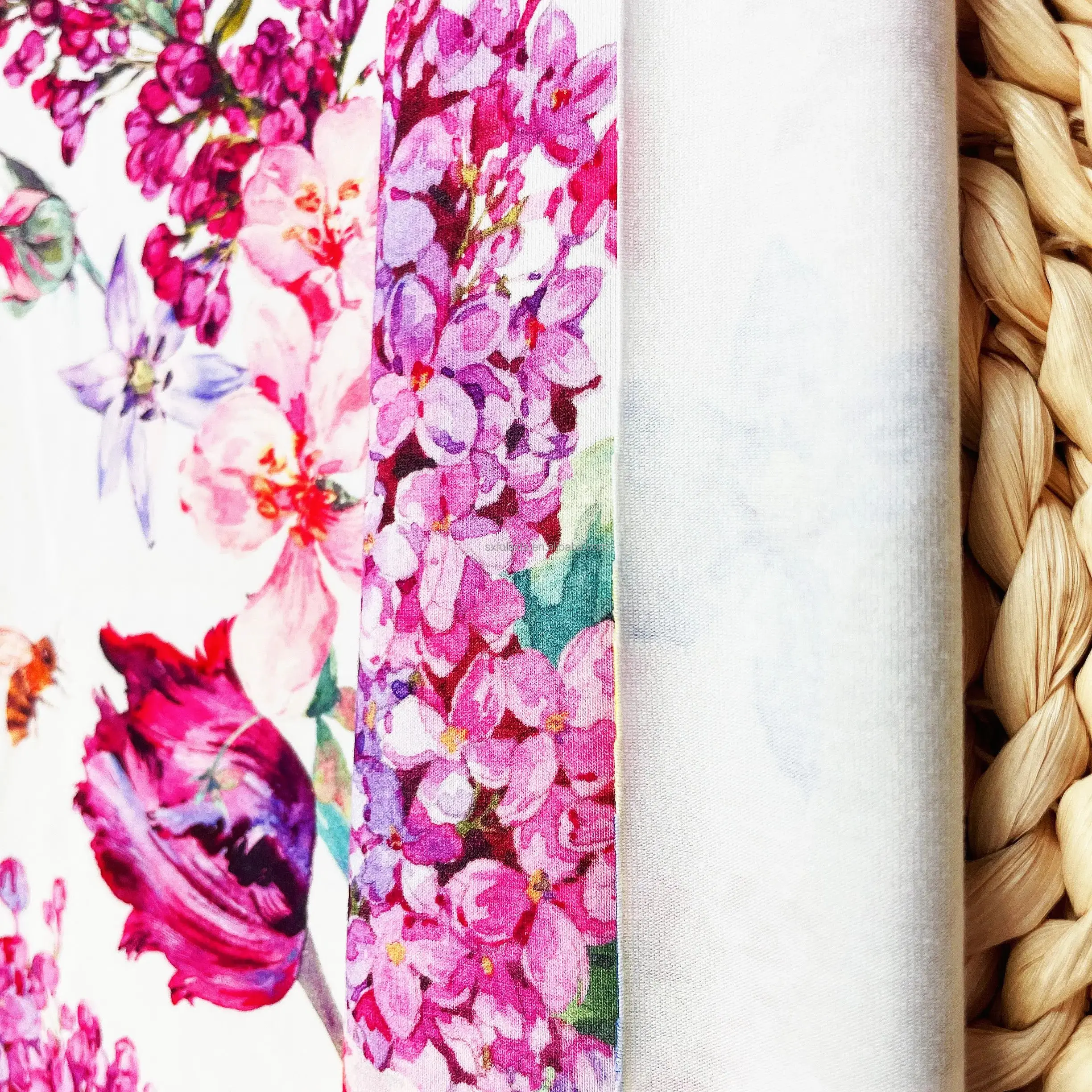 Wholesale 4 Way Stretch Custom Digital Christmas Print Knit 95 Cotton 5 Spandex Lycra Fabric For Women Baby Clothing