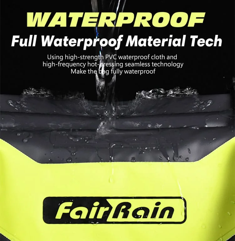 PVC Waterproof Motorcycle Back Seat Bag