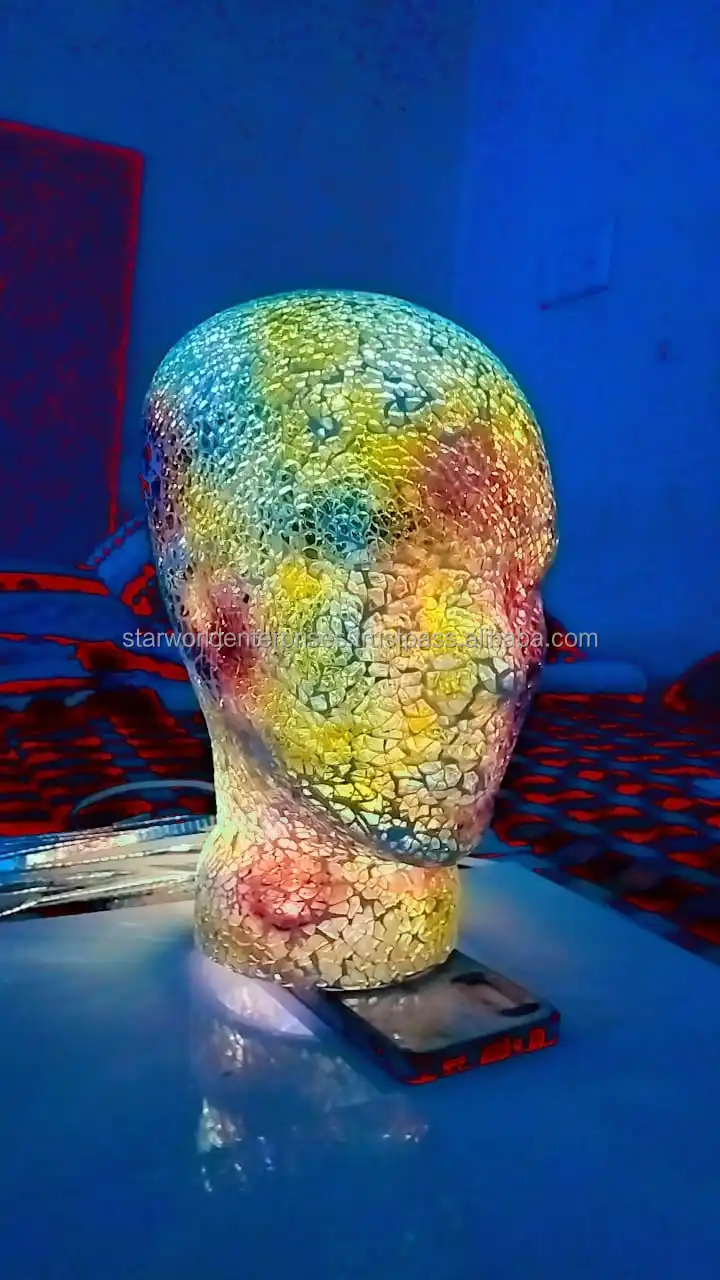 mosaic Glass table lamp super quality mosaic side table lamp antique table lamp made in india