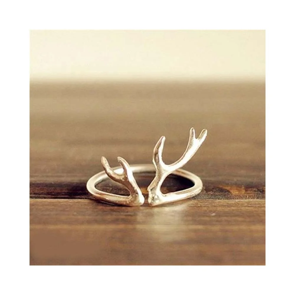Lowest Price Gold Deer Horn Design Horrible napkin ring Christmas Napkin Rings wedding table High Quality Serviette Rings Napkin