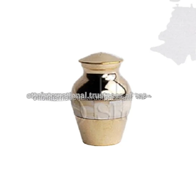 Мать жемчуга II латунная металлическая маркерная урна для кремации/мини-урна