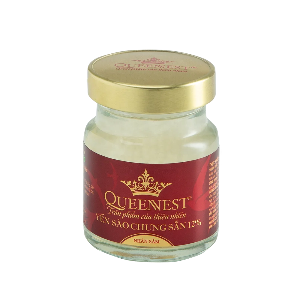 Гнездо для птиц премиум-класса QUEENNEST 12% 70 мл-аромат женьшеня (6 шт. в упаковке) из Вьетнама