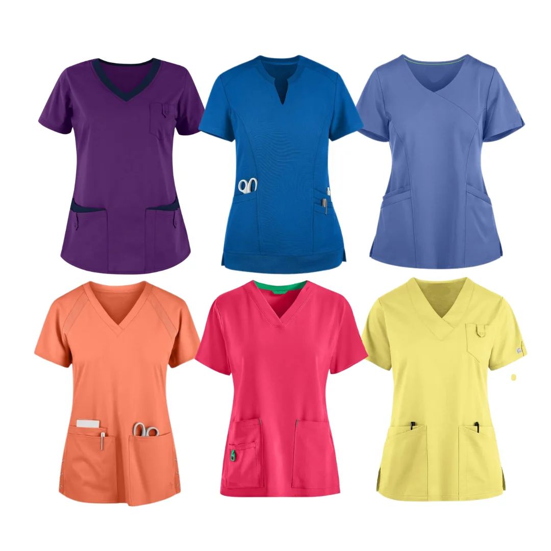 BEST SELLING Top Scrubs nursing customize design & logo Medical Uniform hospital clothes for women - Saomai FMF VN uniform