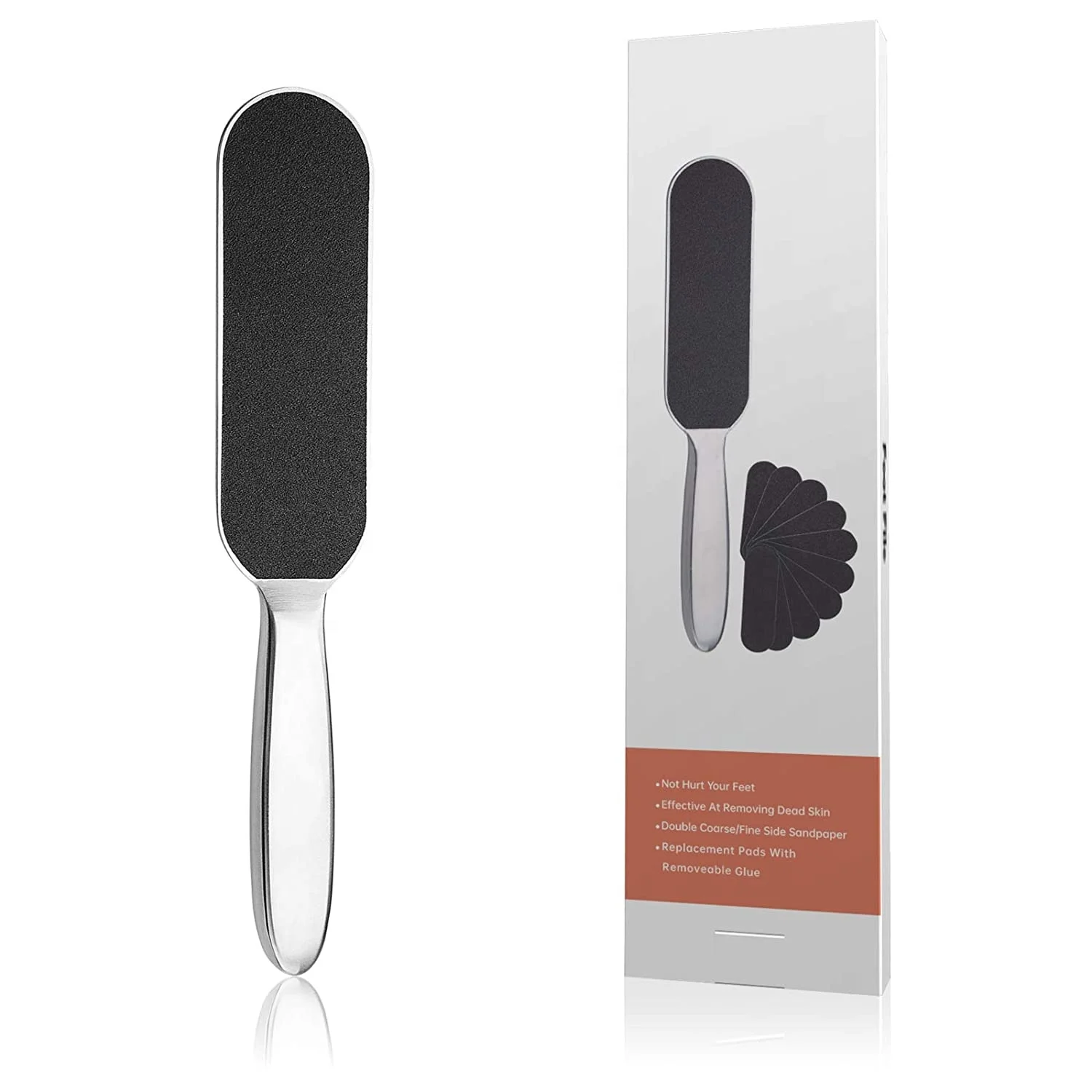 Foot Rasp Foot File and Callus Remover Best Foot Care Pedicure Metal Surface Tool to Remove Hard Skin Stainless Steel by KKZ