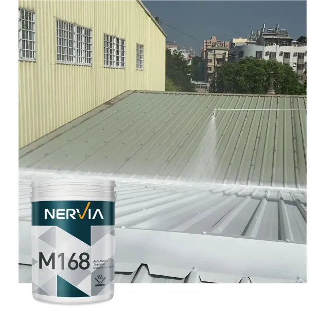 Taiwan Nervia best selling organic silicone paint high temperature resistance waterproof nano for corrugated metal roofing sheet