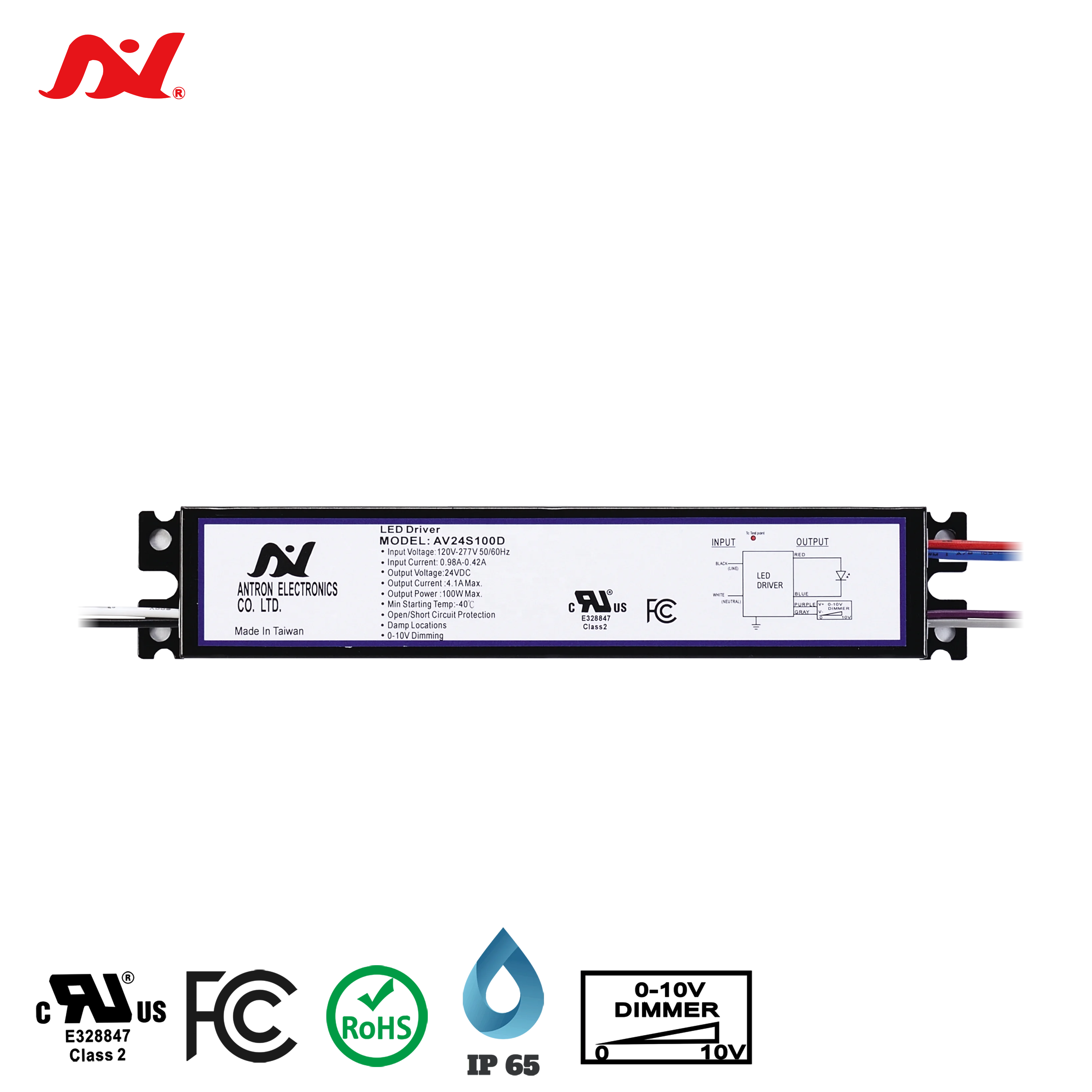 Constant Voltage Driver 100W Dimerizavel Tenso Constante
