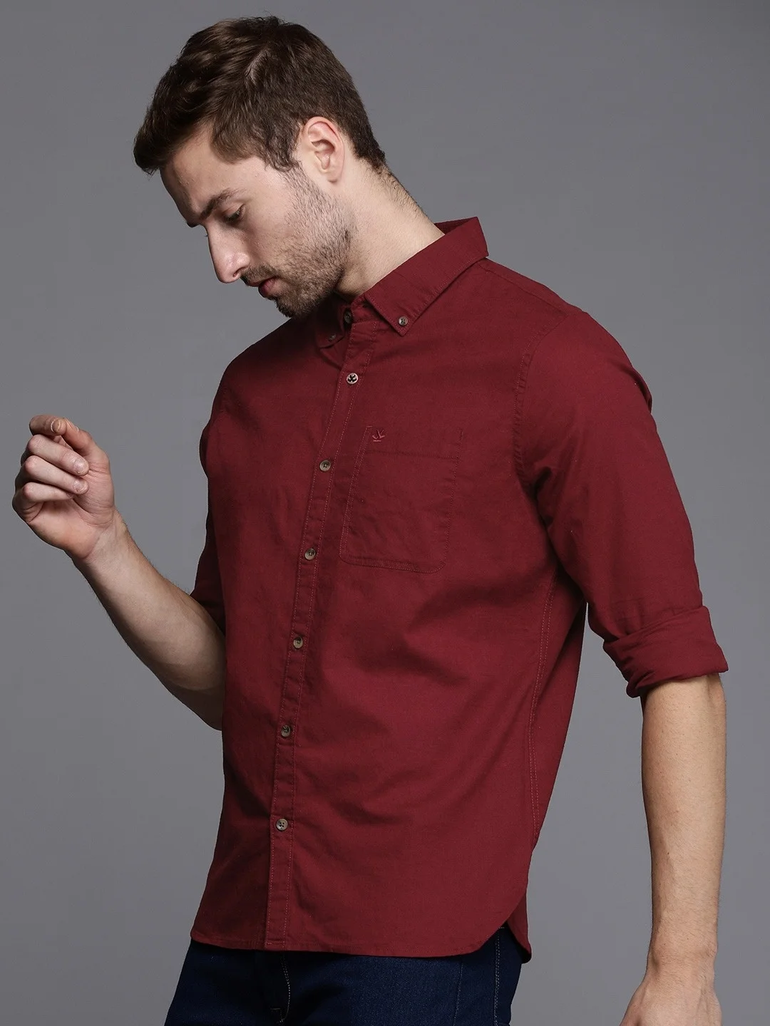 Custom Orem Formal Business Classic Slim Fit Button Down Short Sleeves Solid Color Men Dress Shirts