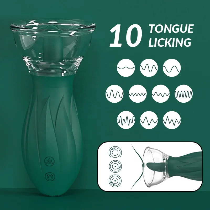 Clitoral Tongue Licking Vibrator G-spot Stimulator Female Sex Toy 3 Sucking 10 Licking Modes Nipples Sucker Adult Toys