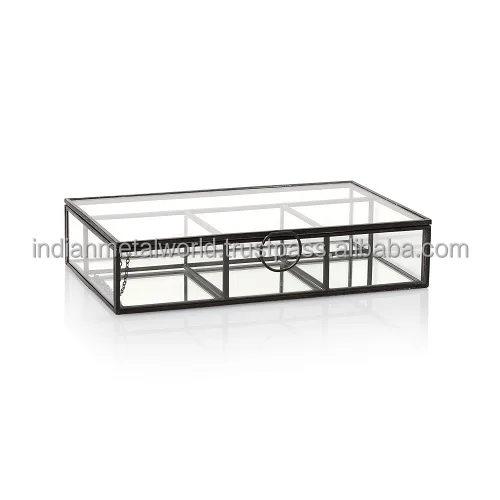 Шкатулка для ювелирных украшений в форме алмаза декоративный органайзер драгоценностей качественные стеклянные коробочки хранения подарков