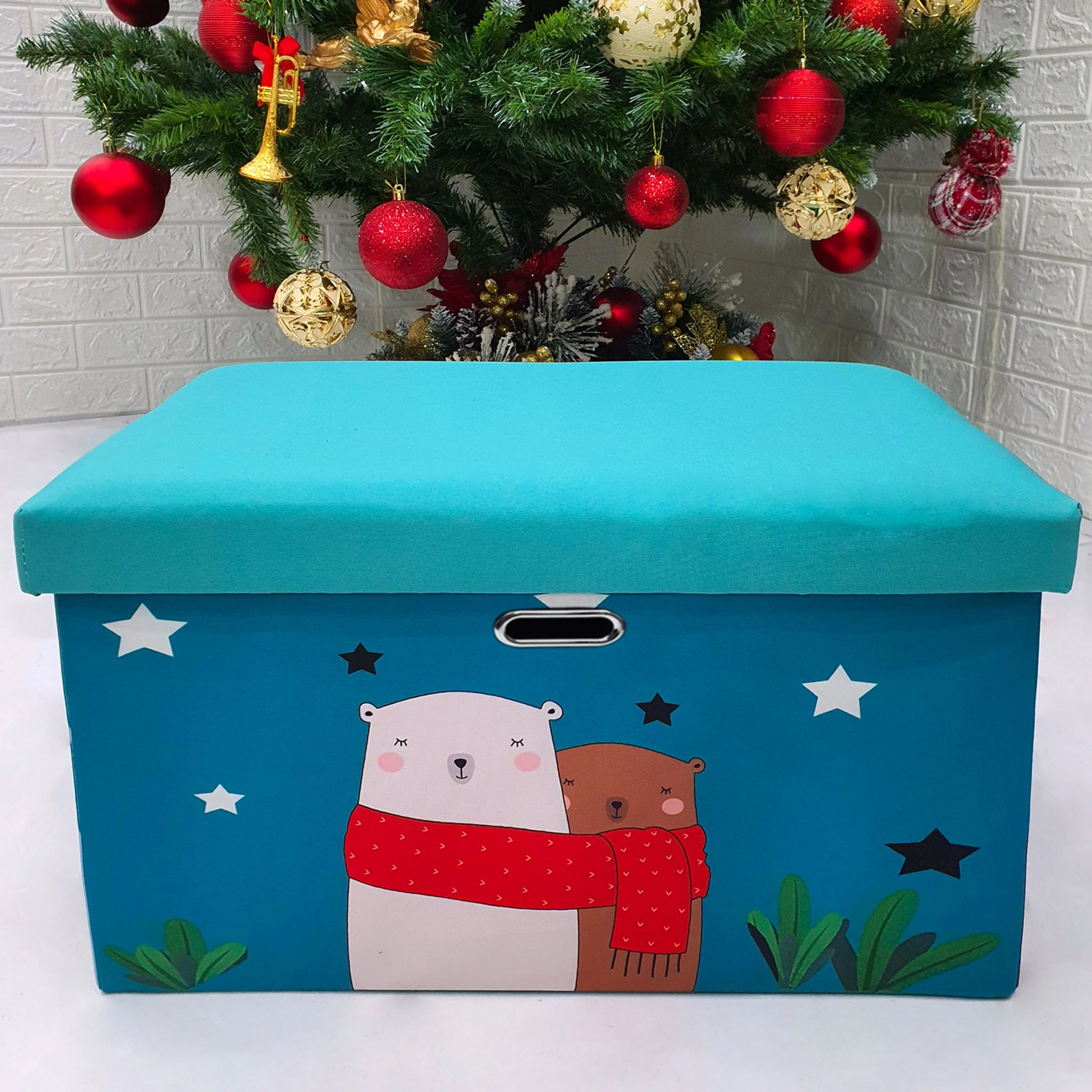 MA04.1 Foldable Ottoman Storage Box for books kid toys sundries OEM Customized Factory Price home storage & organization