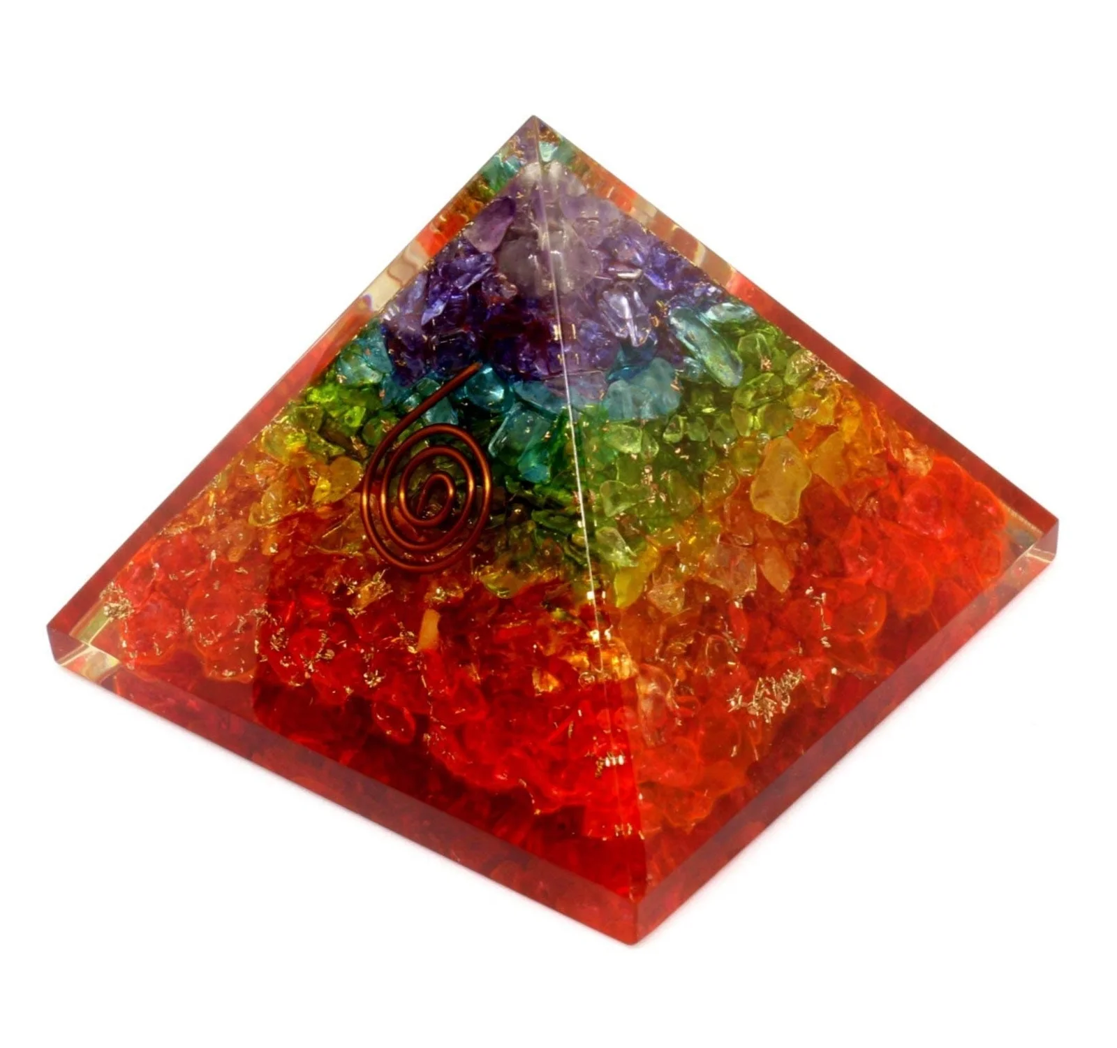 Семь чакр ОРГОН Пирамида чакра оргонит оптом оргоновая