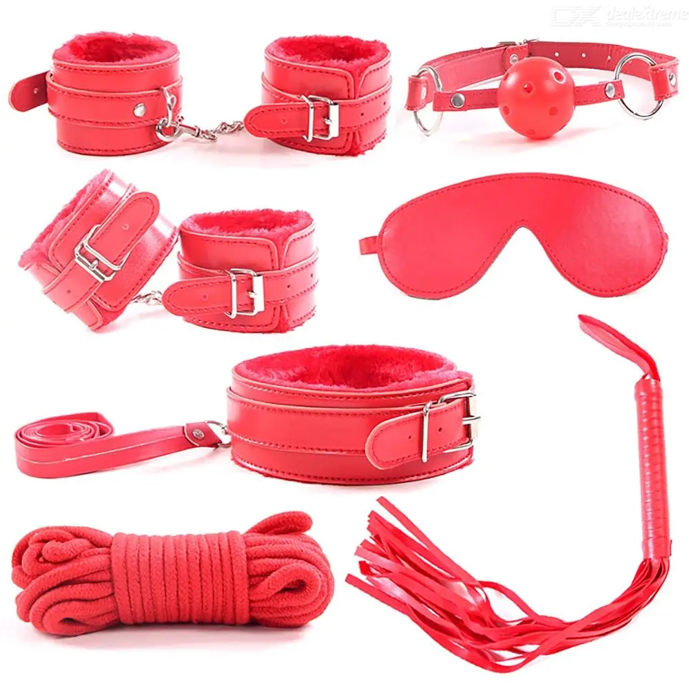 Sex Toys in Mumbai Bed Bondage Set Restraint Adult Game Belt Handcuff Nipple Clamp Whip Collar Kit +91 9618678282