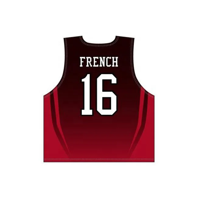 Custom Youth Training Numbered Jersey Printed Lacrosse Reversible Pinnies