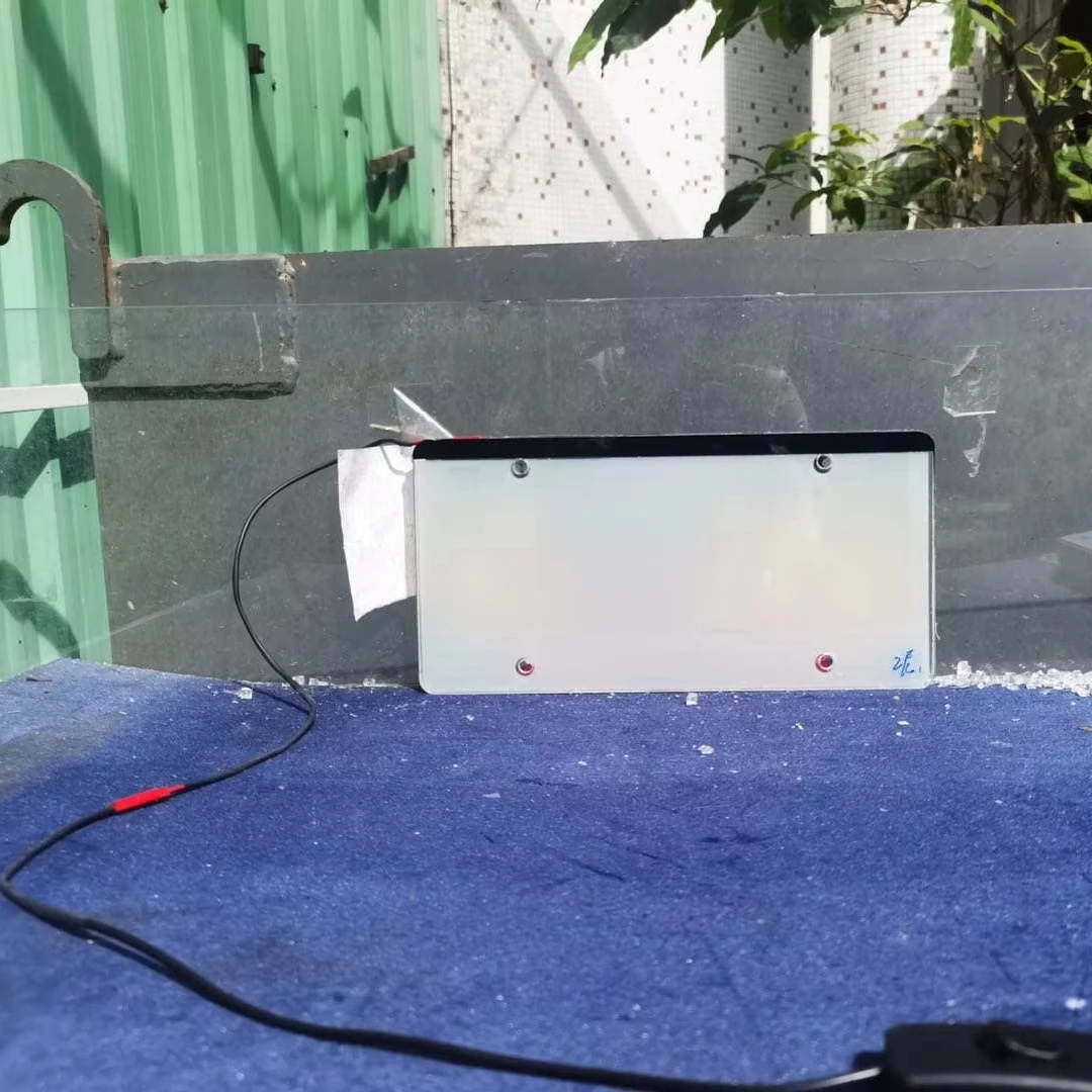 12V Smart PDLC Film Decorative Protective Reflective Opaque Matt Finish Cover for Car Number License Plate Made of PET Material