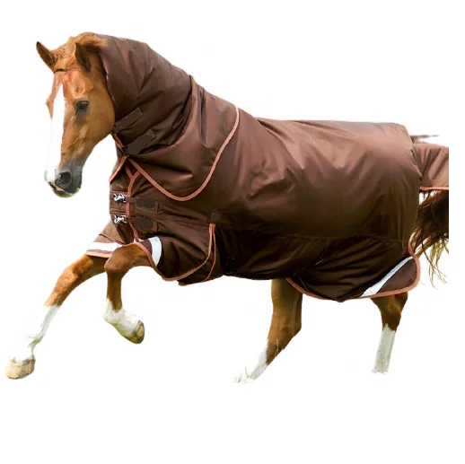 Недорогой зимний комбинированный плед Deneir Horse 1200