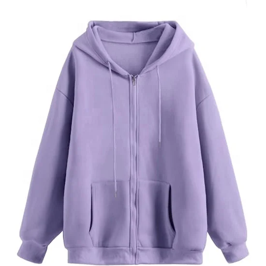 zipper hoodie Hoodie 100% Cotton Black French Terry Customized Unisex Winter Fashionable drop shoulder oversized hoodie