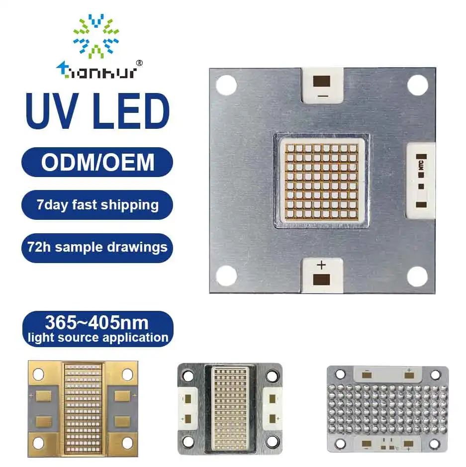 High Density UV LED Module 365 375 395 405nm 350W UV LED Diodes for Industrial UV Curing Lighting for 3D printing