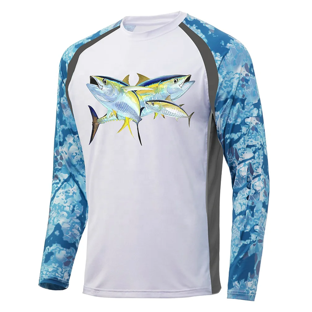 UPF 50 Sublimation Printed Custom Logo Rash Guard Mma Bjj Surf Rashguard Long Sleeve Manufacturers OEM Rash+Guard Fishing Shirts