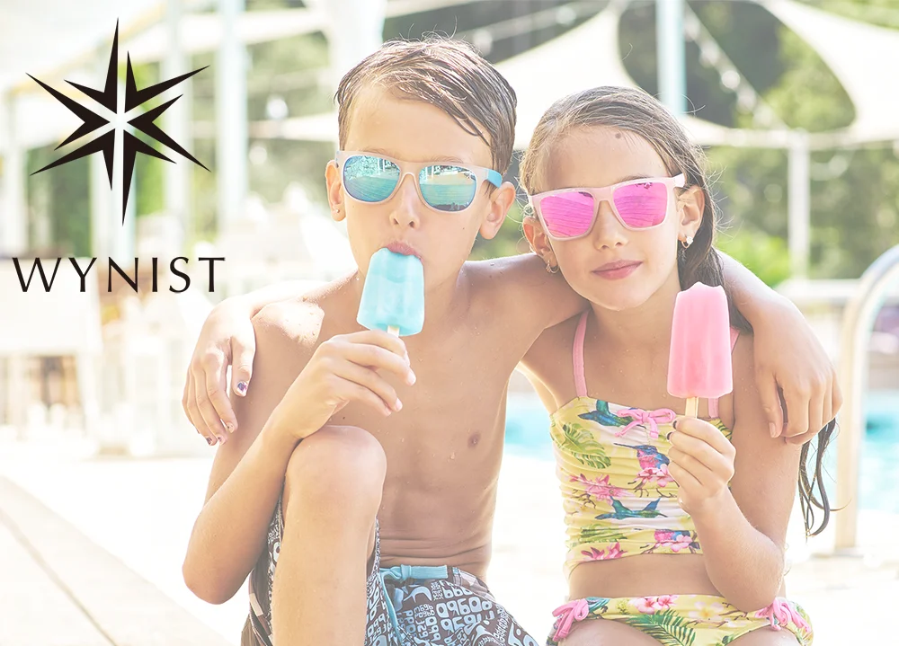 Luxury Acetate Stylist Kids Floating Sunglasses for OEM Logo Customize Welcome