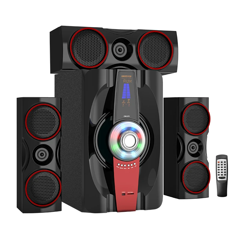 Professional Bluetooth Usb Tf Fm Radio 3D Sound Home Theater Subwoofer Bass 3.1 CH Computer Speaker
