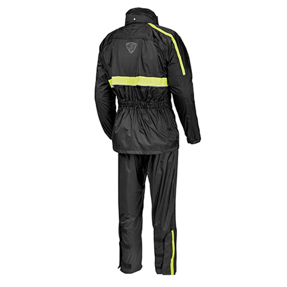 detachable hood Outdoor spilt rain coats men waterproof rain gear 2 pcs rain suit TPU coated