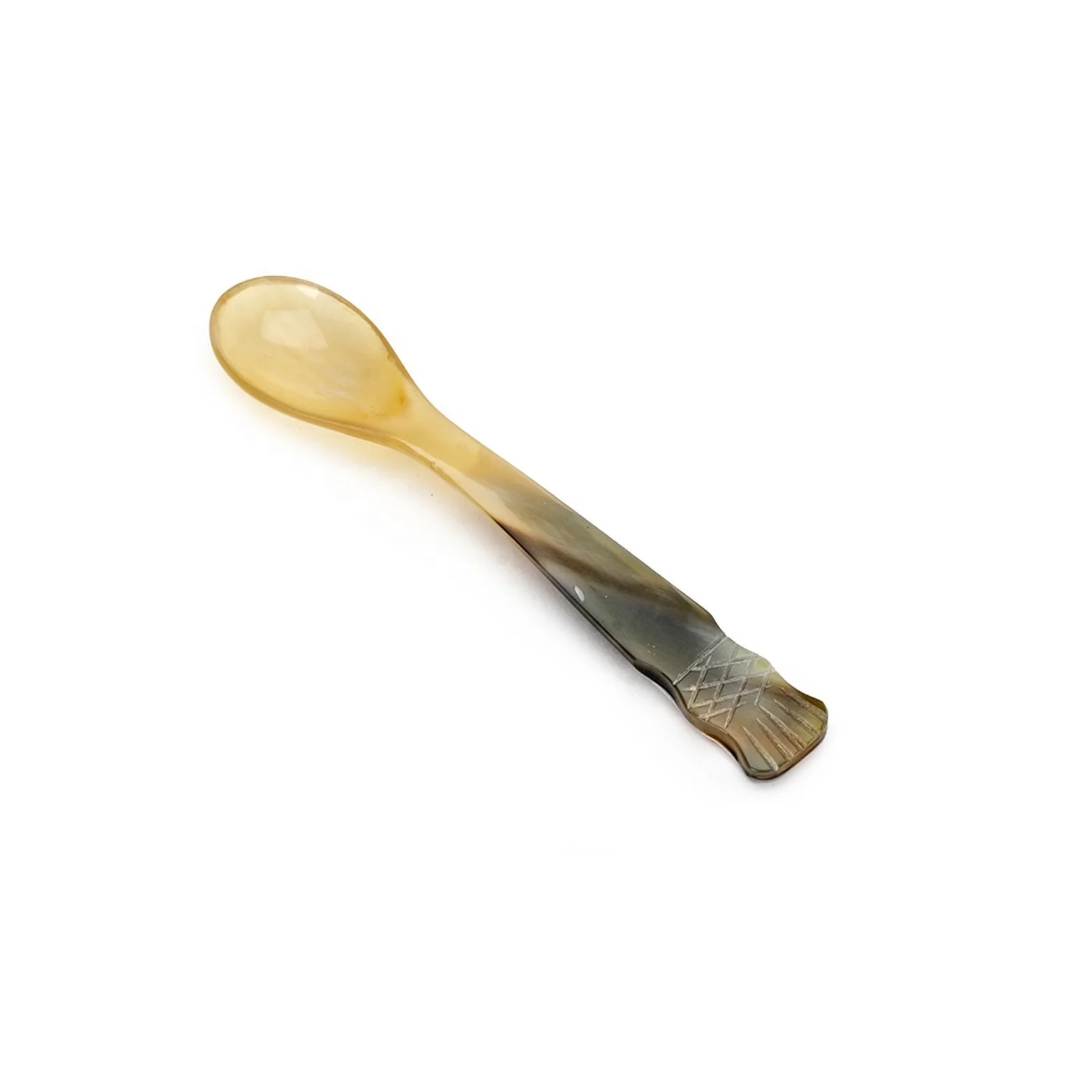 Vintage Antique Handmade Serving Natural Horn Spoon set of 2 pieces Kitchenware accessories