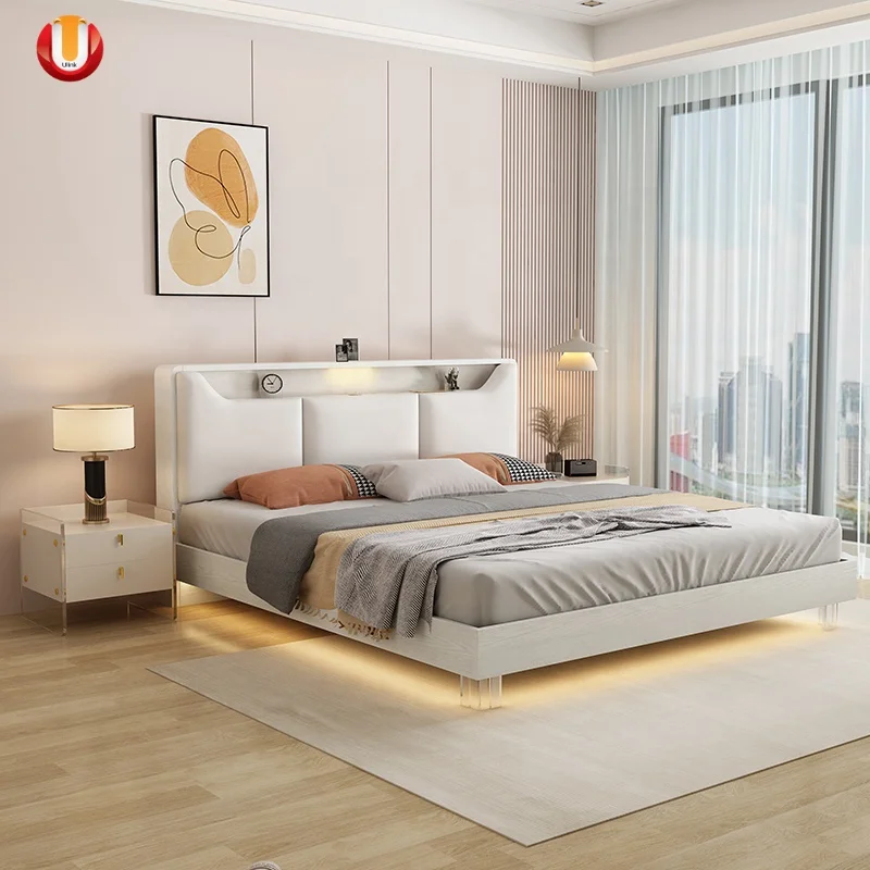 Modern Drawer Storage Bed Solid Wood Durable Bed Chinese for Adults Canopy Chinese Design Oak North America Wall Bed