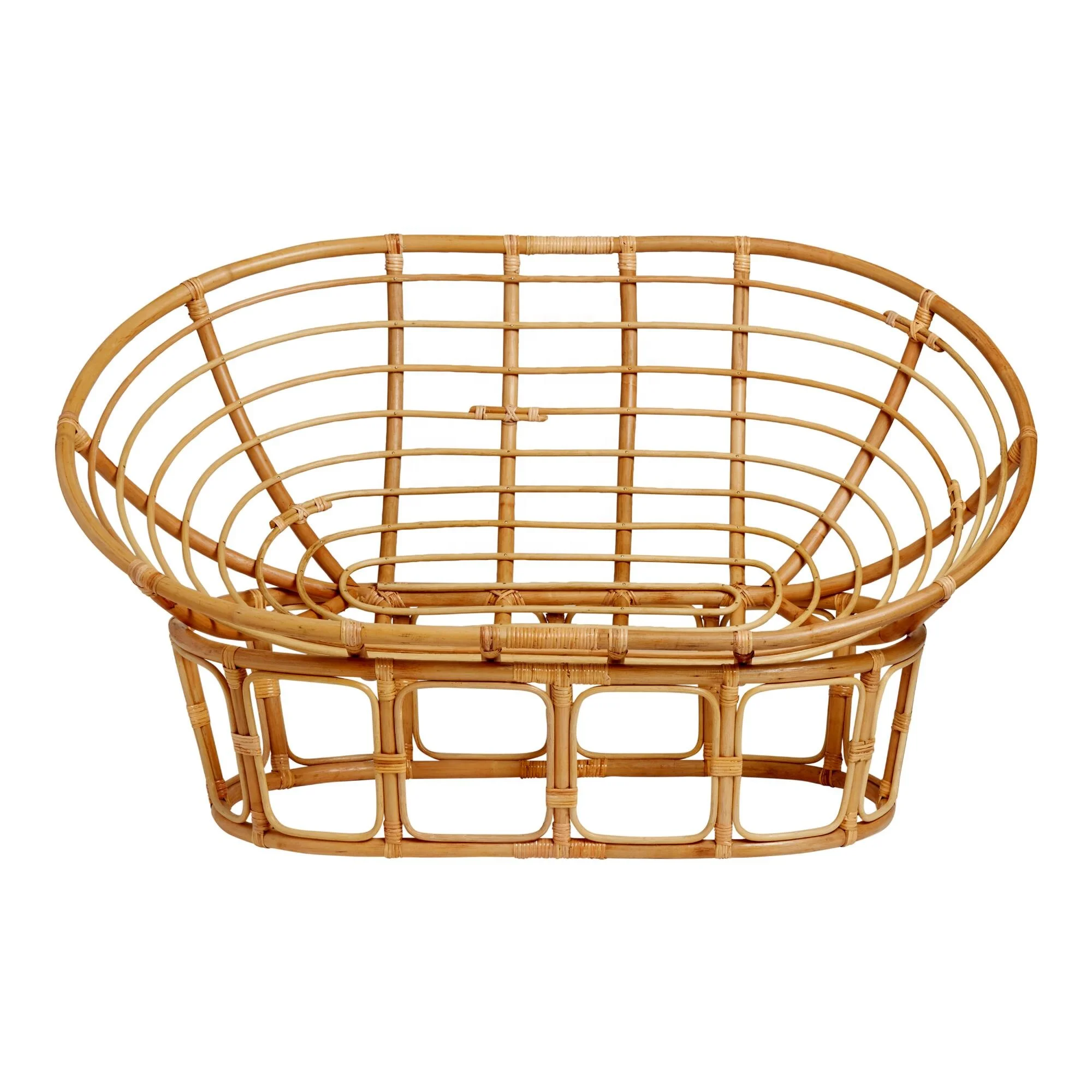 Best Choice Vietnam Manufacturer Rattan Papasan Double Chair Relaxing OEM Custom Packaging Modern Furniture for Home and Hotel