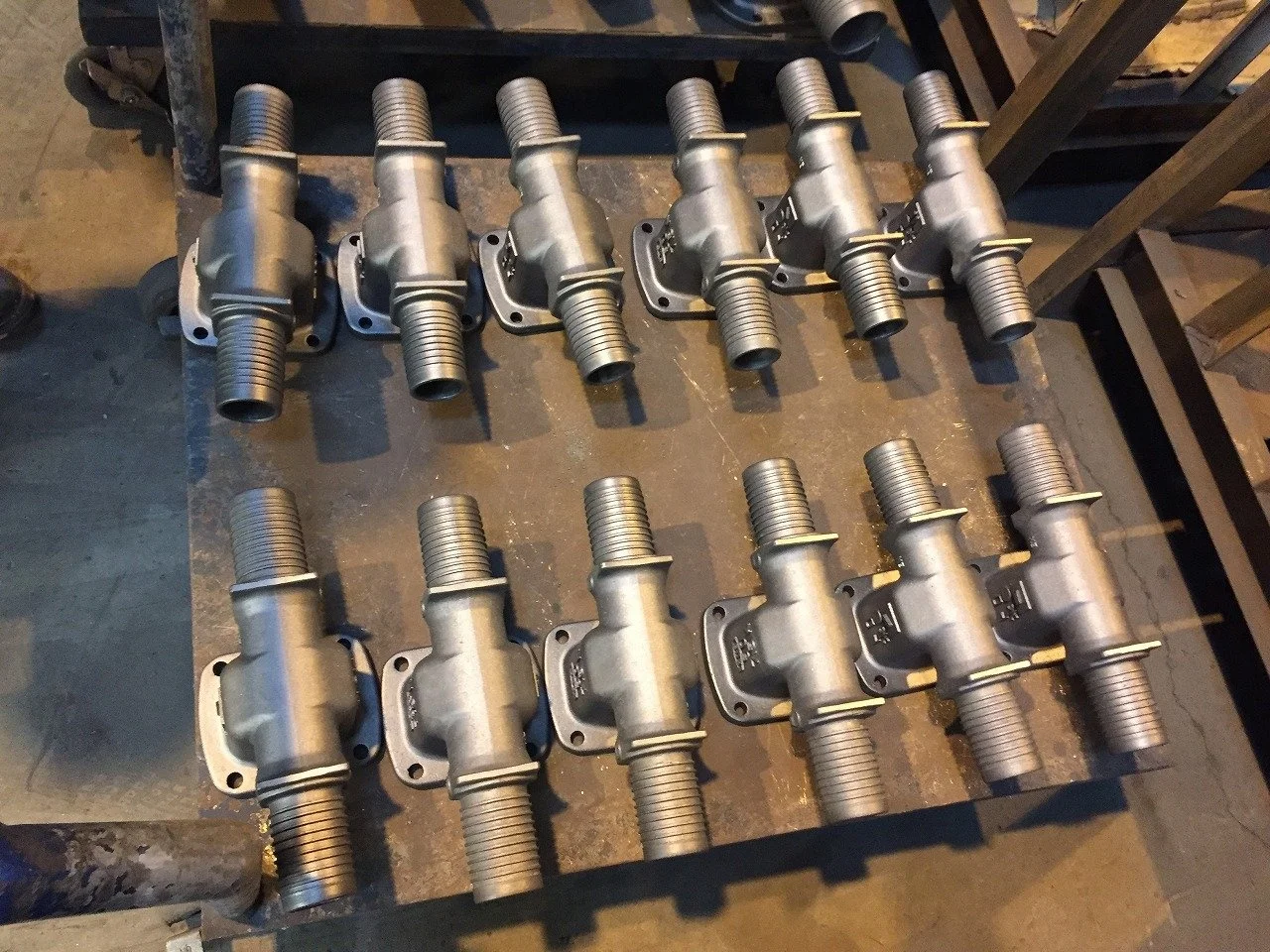 High quality water pipe fitting larger diameter machine casting parts lost foam casting product OEM service accept