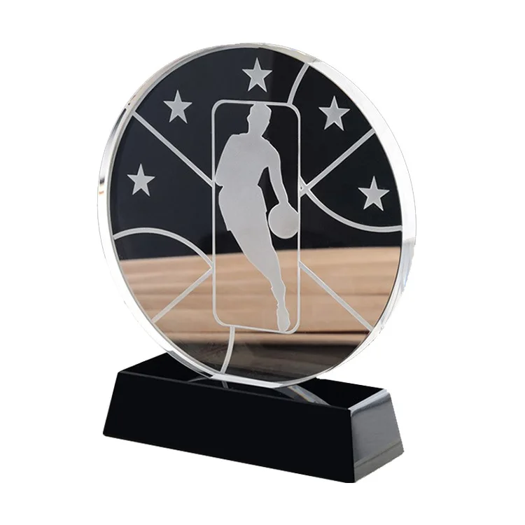 Сувенирный подарок на заказ хрустальный трофей MVP 18x15 см баскетбольные спортивные трофеи для наград