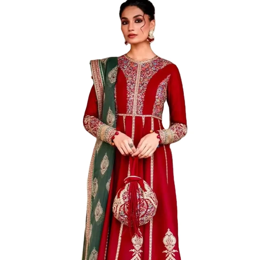 Wholesale Low Price Fancy Style Lahore Style Party Wear Pakistani Salwar Kameez for Wedding Guests Indian Traditional Dress