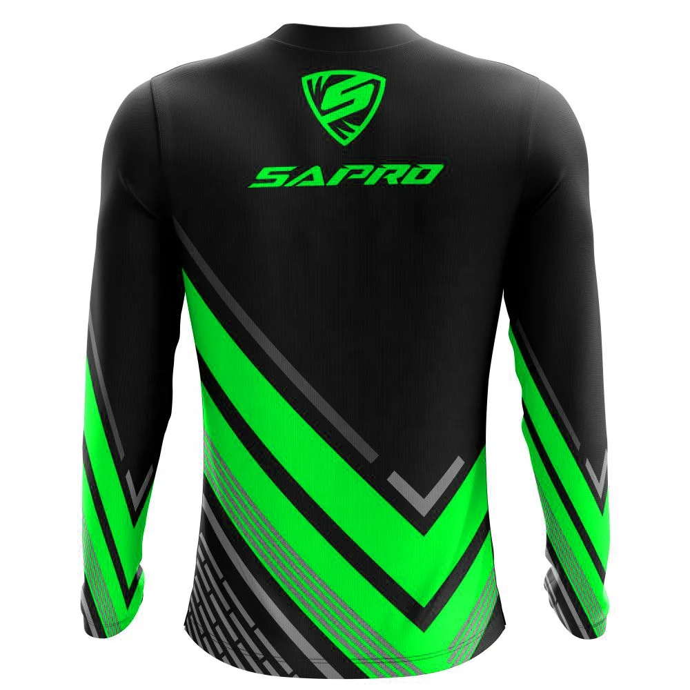 Durable Jersey Biking Wear Appareling Moto Style Jersey for Rider Boot Rider Performance Motocross Jersey Custom Neon Green