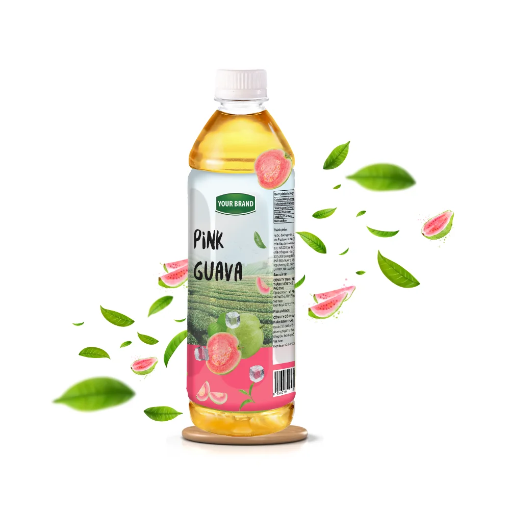 Hot Selling Products 2024 Ready-to-drink Tea Easy to drink Herbal Tea Halal Drinks Bottles For Teas Pink Guava Fruits