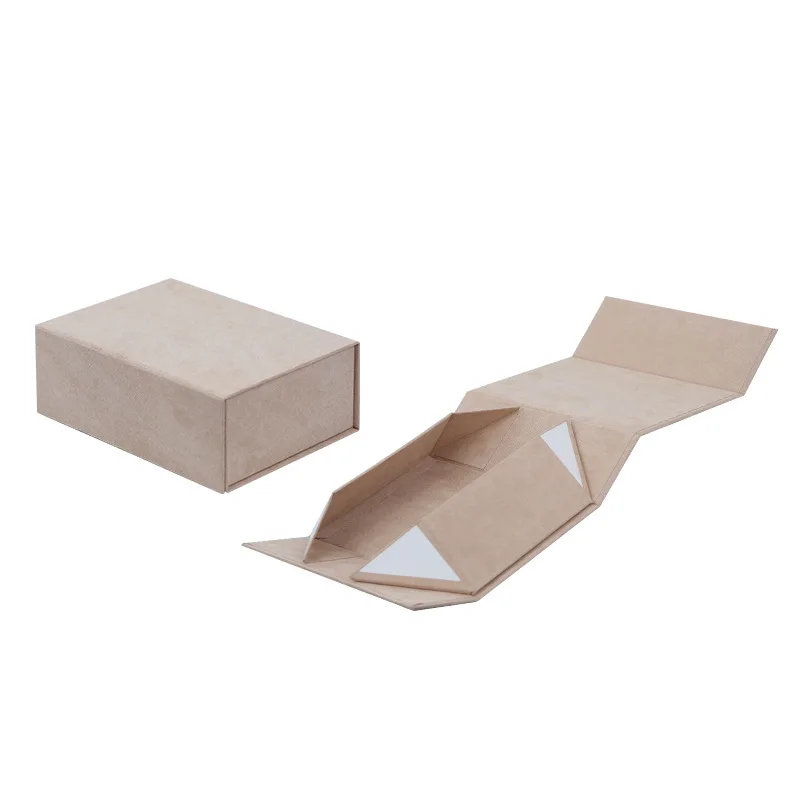 Customized Logo Luxury Cardboard Collapsible Folding Rigid Clothes Wig Packaging Magnetic Closure Large Velvet Gift Boxes