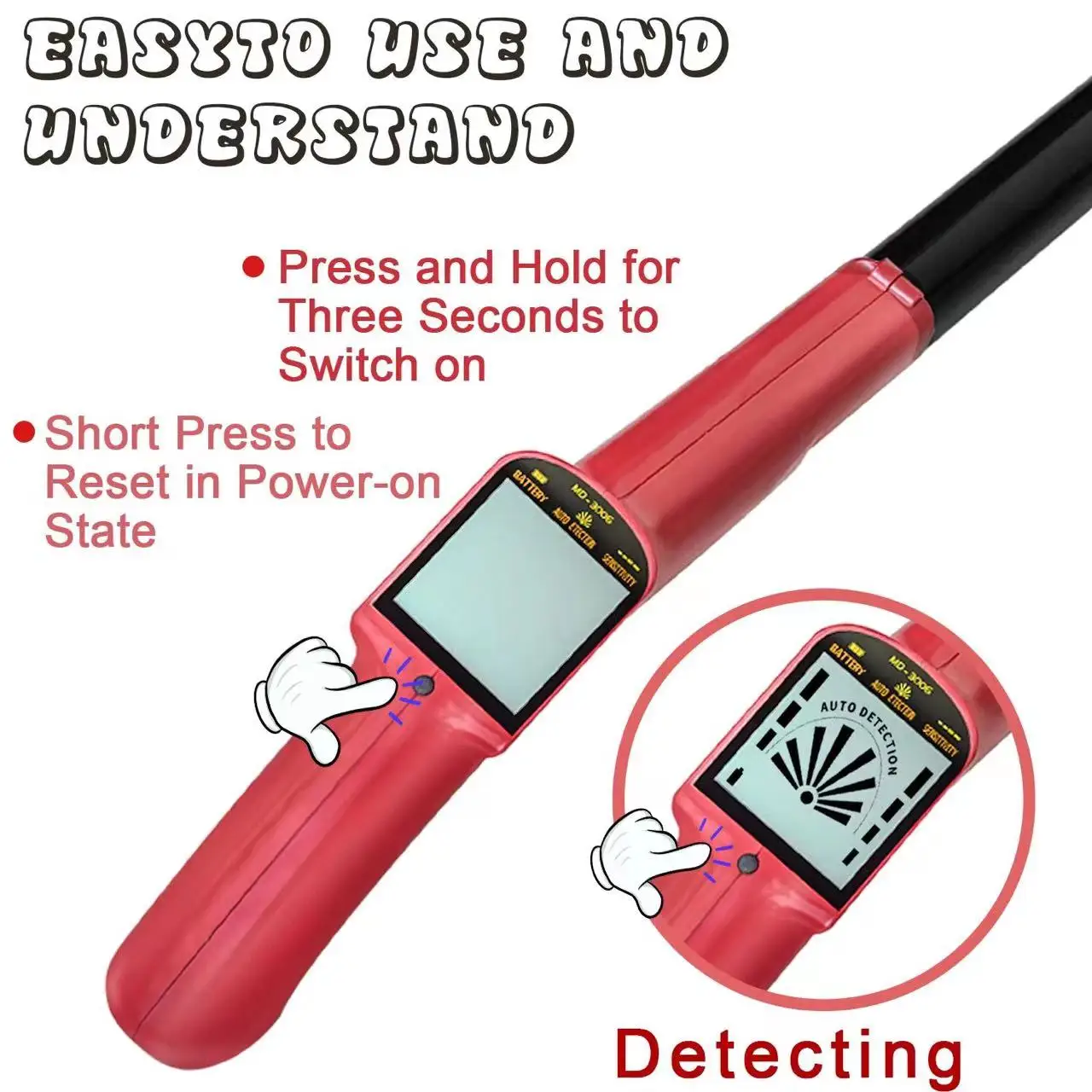 2022 Factory Wholesale Packaging Small New Handheld Metal Detectors For Children
