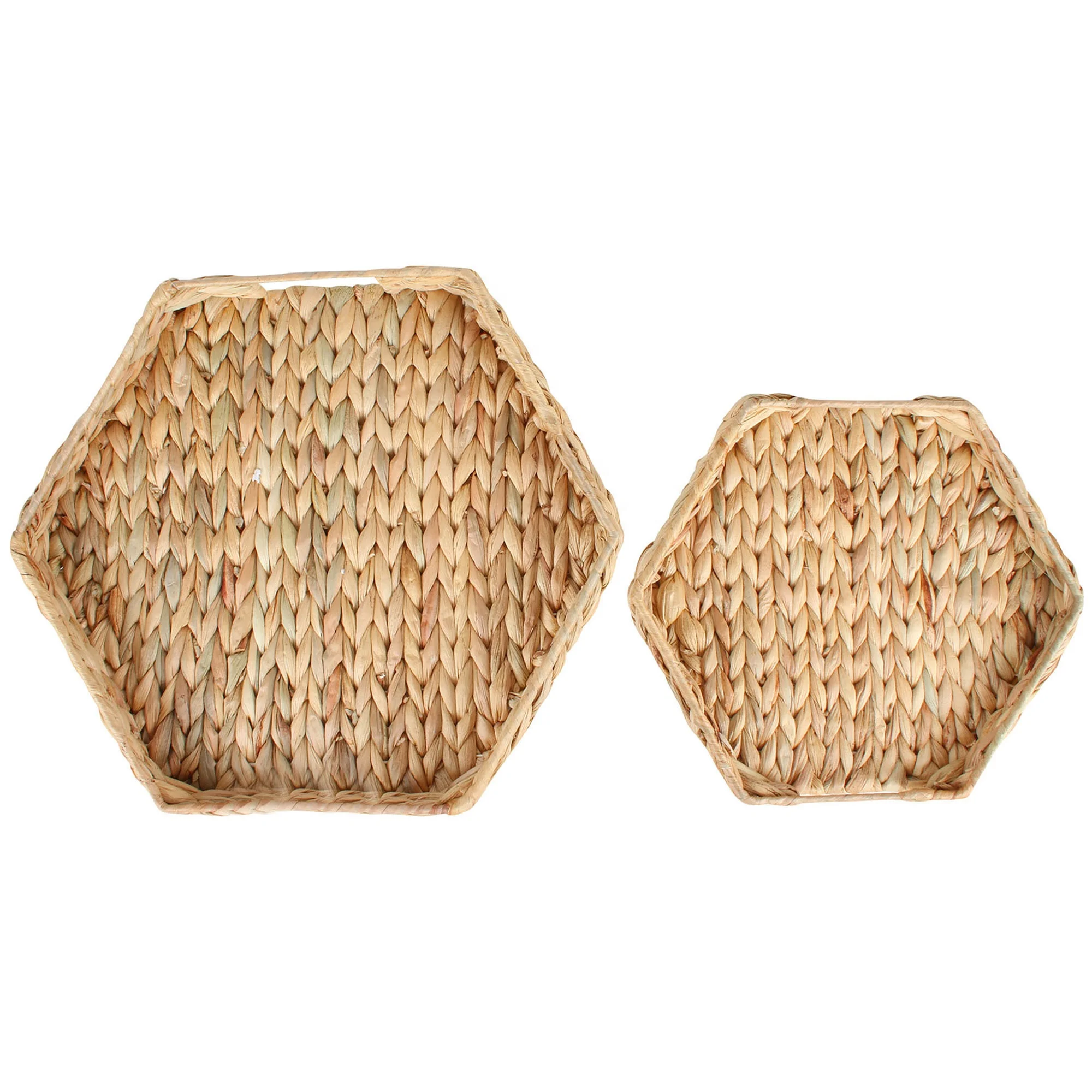 Best Choice Design Acrylic Water Hyacinth Storage Trays Set Good Price Home Table Serving Organizer for Food