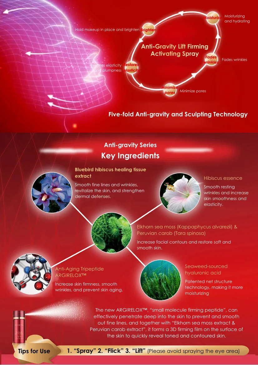 Anti-Gravity beauty personal care Lift Firming Spray