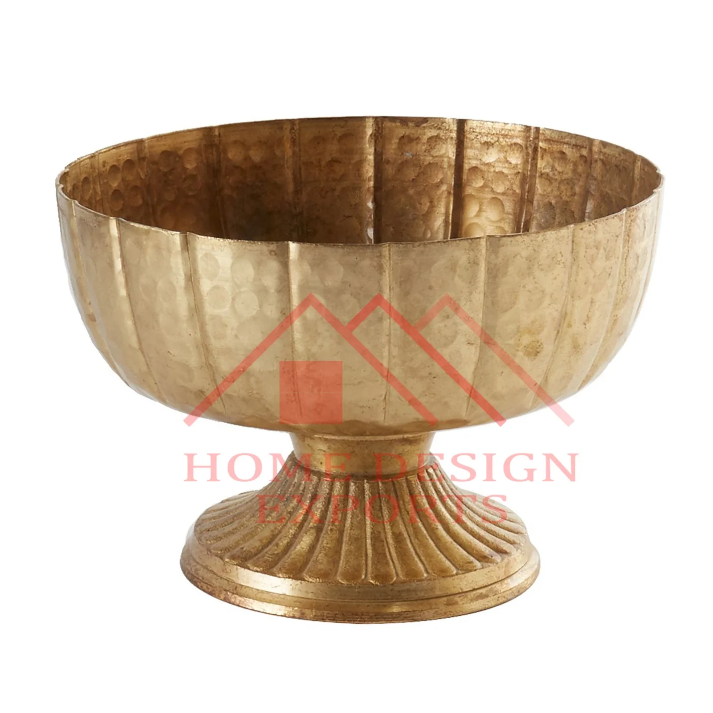 Metal Compote Flower Vase Bowl for Wedding Table Centerpieces Premium Quality Antique Silver Pedestal Flower Bowl Vases for Sale