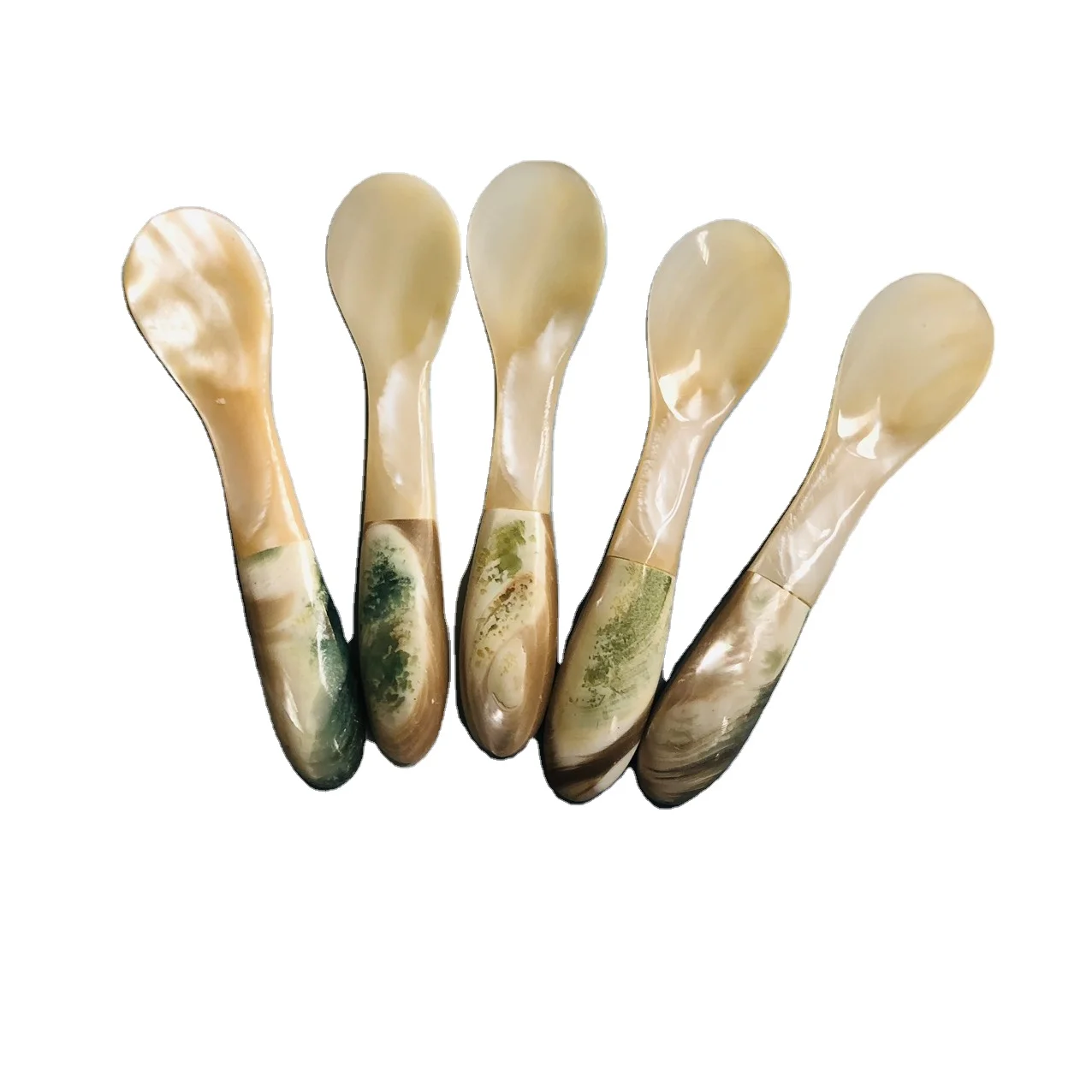 Белые Перламутровые ложки для сервировки меда мороженого десерта икры буфетные столовые наборы столовых приборов от VITRAPRO